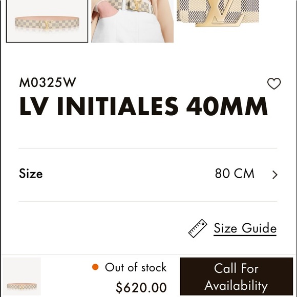 Louis Vuitton Initiales Damier Belt - Picture 14 of 16